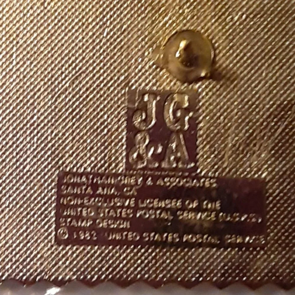 Vintage USPS Stamp Design Brooch, Pin LOVE